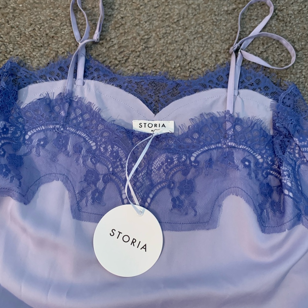 Purple lace tank. Never worn